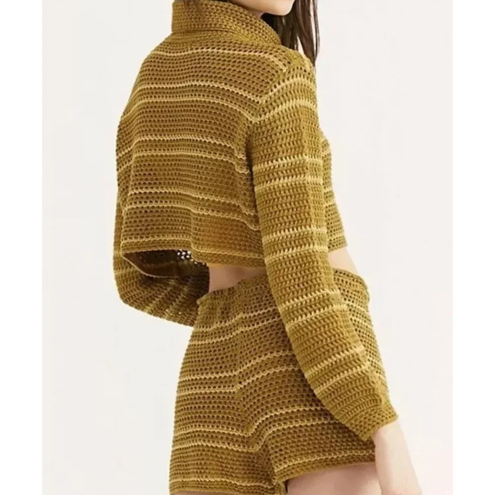 NEW Free People Montauk Dunes Set Shorts & Top Z122-7
